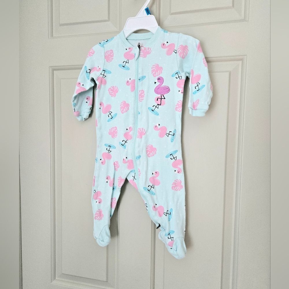 Tuffy Flamingo Print Sleeper Size 6 M